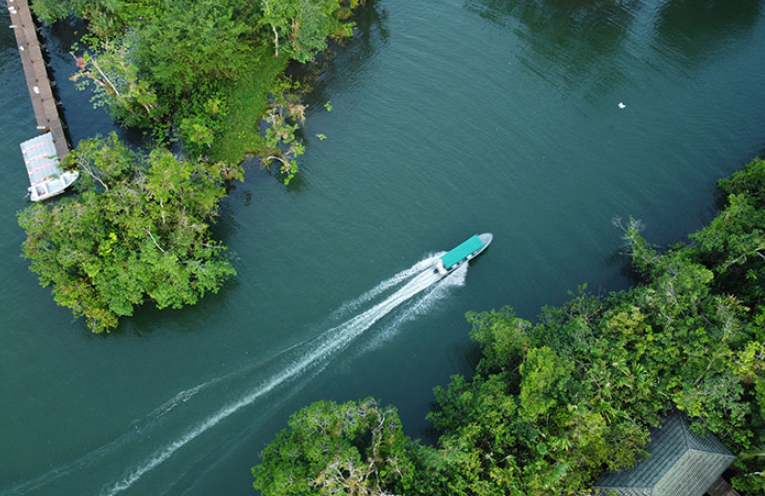 Rutas fluviales y puertos estratégicos en Guatemala