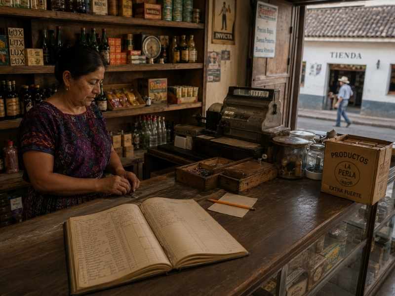 Tienda local guatemalteca como origen de una historia empresarial.