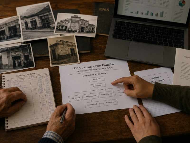 Empresa familiar revisando su proceso de profesionalización.