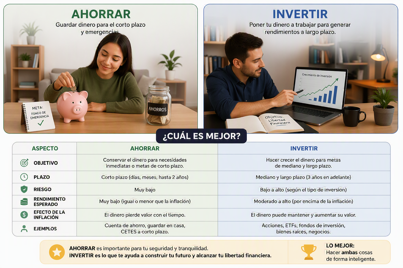 Ahorrar e invertir
